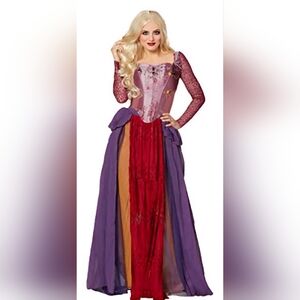 Spirit Deluxe Hocus Pocus Sarah Sanderson Corset Top And Skirt Large
